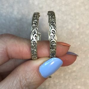Sterling silver hoop earrings